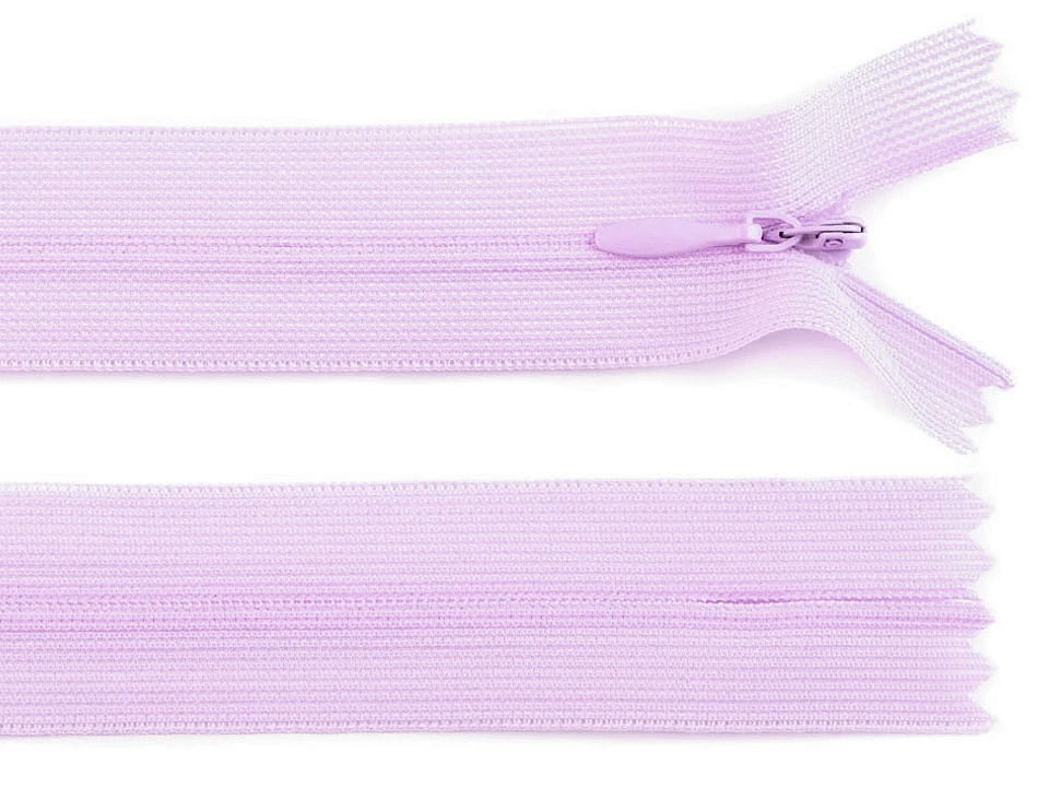 Špirálový zips skrytý šírka 3 mm dĺžka 50 cm dederón -1ks