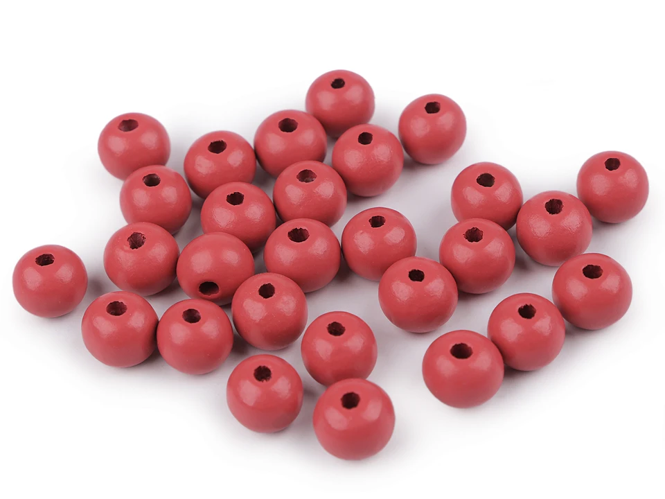 Drevené koráliky Ø10 mm  - 20 g