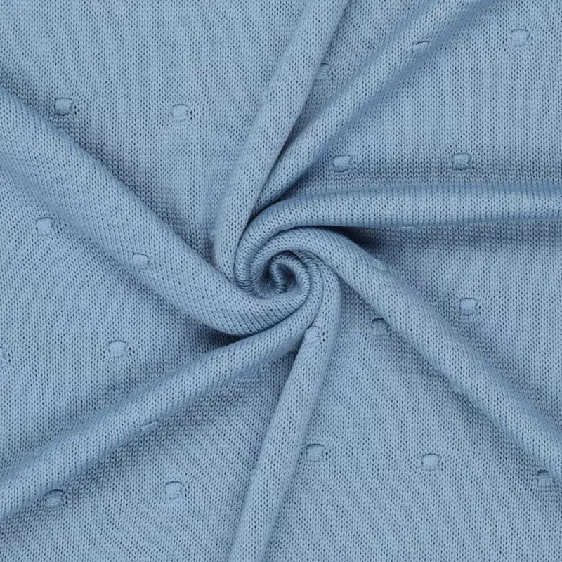 SVETROVINA/ PLETENINA "DOT BIG KNIT" MODRÁ