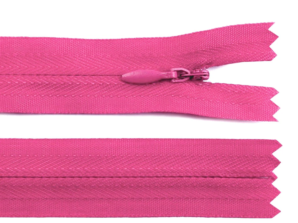 Špirálový zips skrytý No 3 dĺžka 35 cm- 1ks