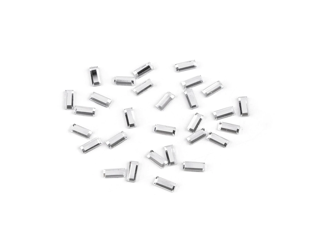 Nažehľovacie kamienky hotfix obdĺžniček rovné brúsenie 3x7 mm- 2g