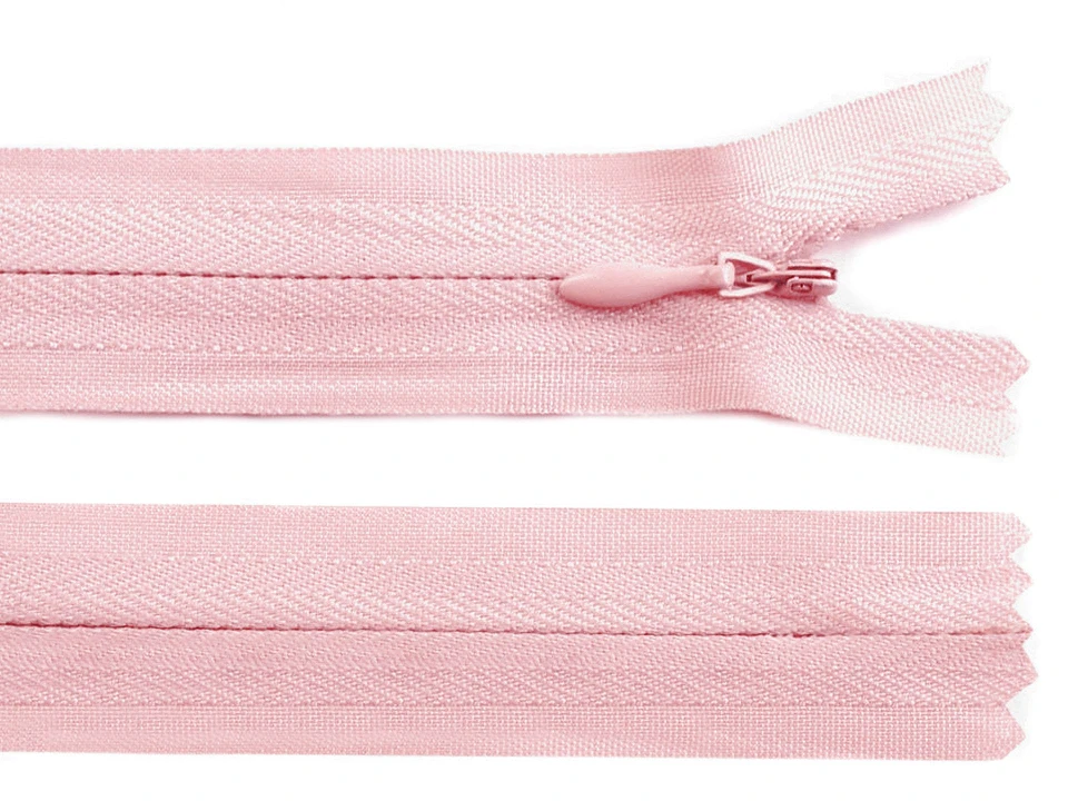 Špirálový zips skrytý No 3 dĺžka 50 cm- 1ks