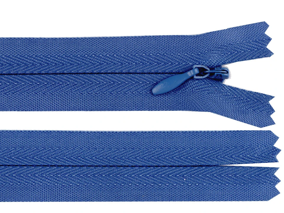 Špirálový zips skrytý No 3 dĺžka 45 cm- 1ks