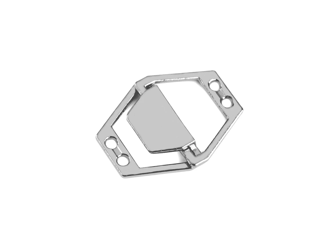 Kovové ozdobné zapínanie 20x26 mm- pár