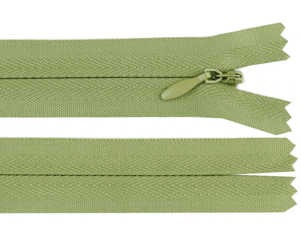 Špirálový zips skrytý No 3 dĺžka 25 cm- 1ks