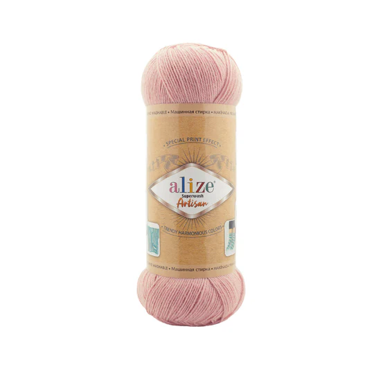 Pletacia vlnená ponožková priadza Alize Superwash Artisan 100g