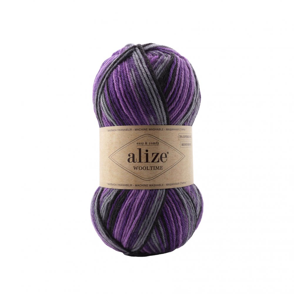 Pletacia ponožková priadza Alize Wooltime 100g