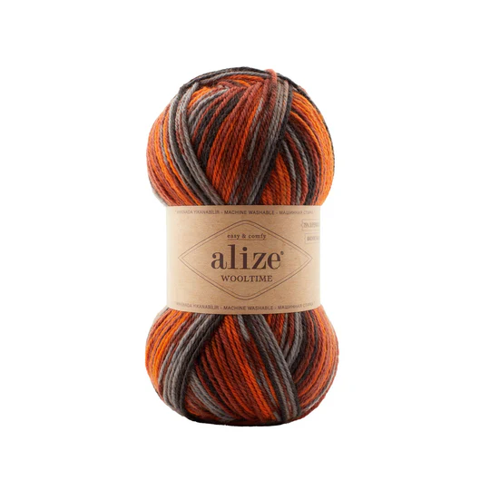 Pletacia ponožková priadza Alize Wooltime 100g