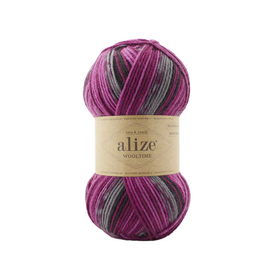 Pletacia ponožková priadza Alize Wooltime 100g