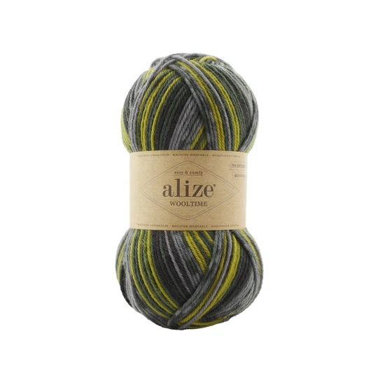 Pletacia ponožková priadza Alize Wooltime 100g
