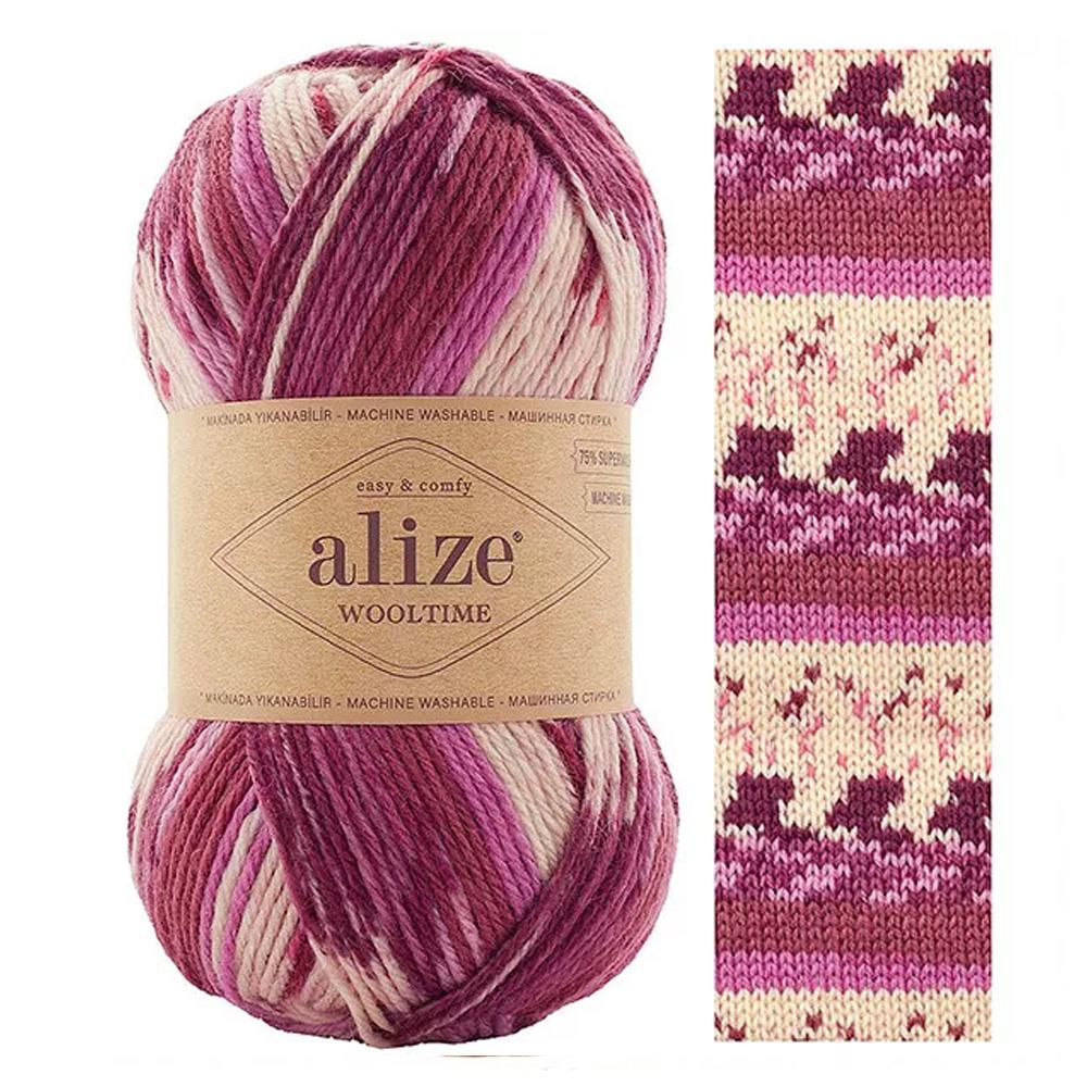 Pletacia ponožková priadza Alize Wooltime 100g