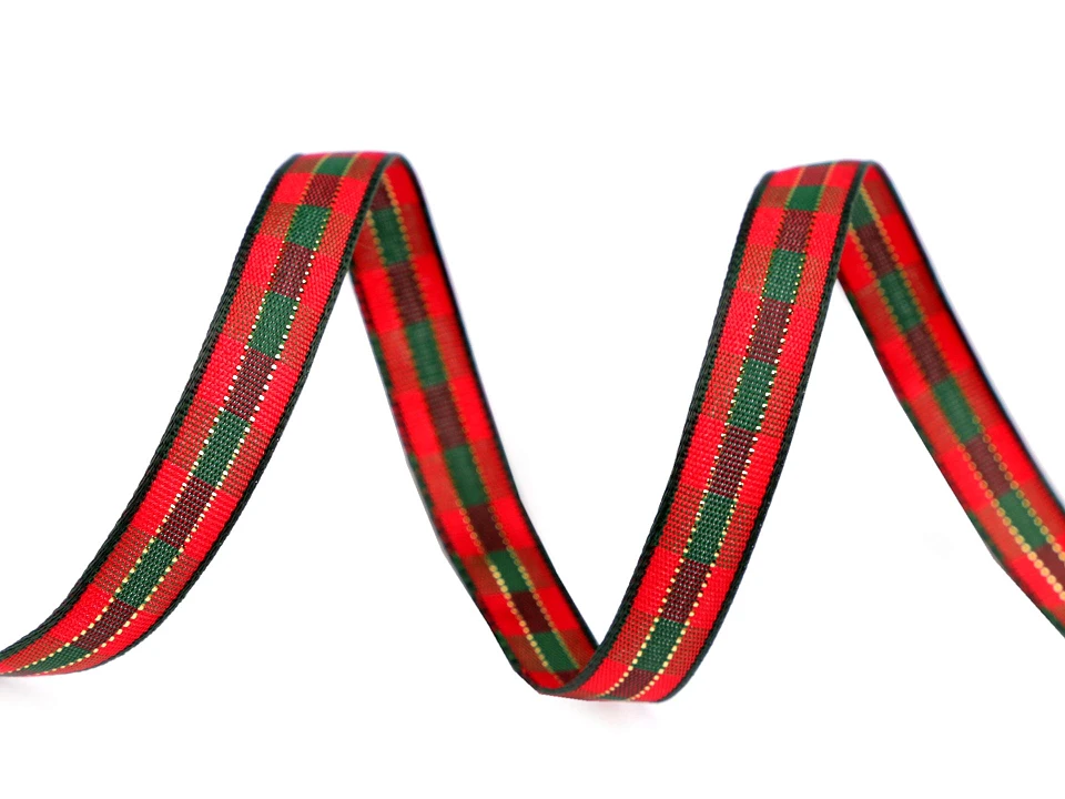 Károvaná stuha šírka 10 mm- 1m