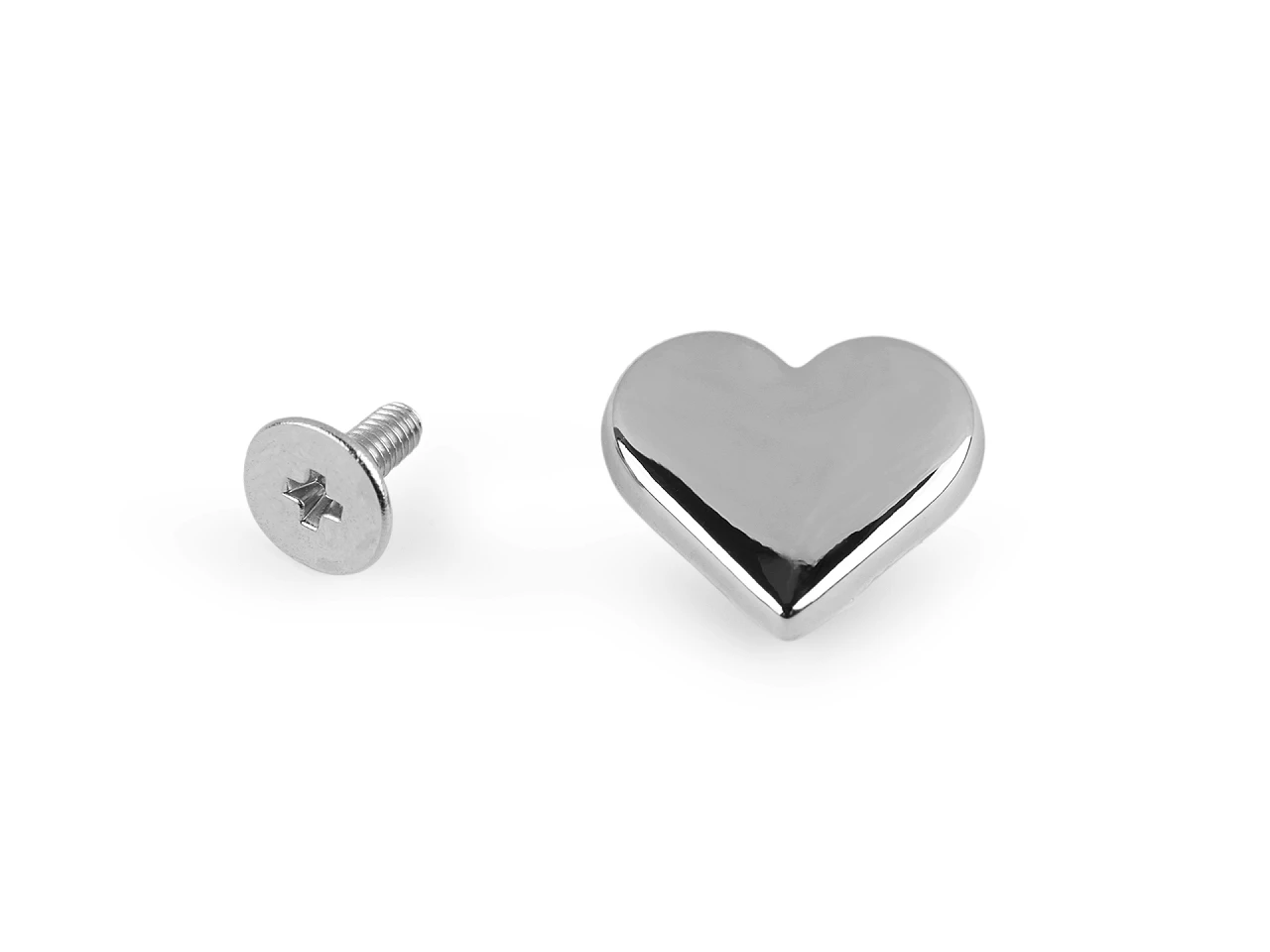 Sedlársky nit skrutkovací srdce 15x14 mm- 7pár