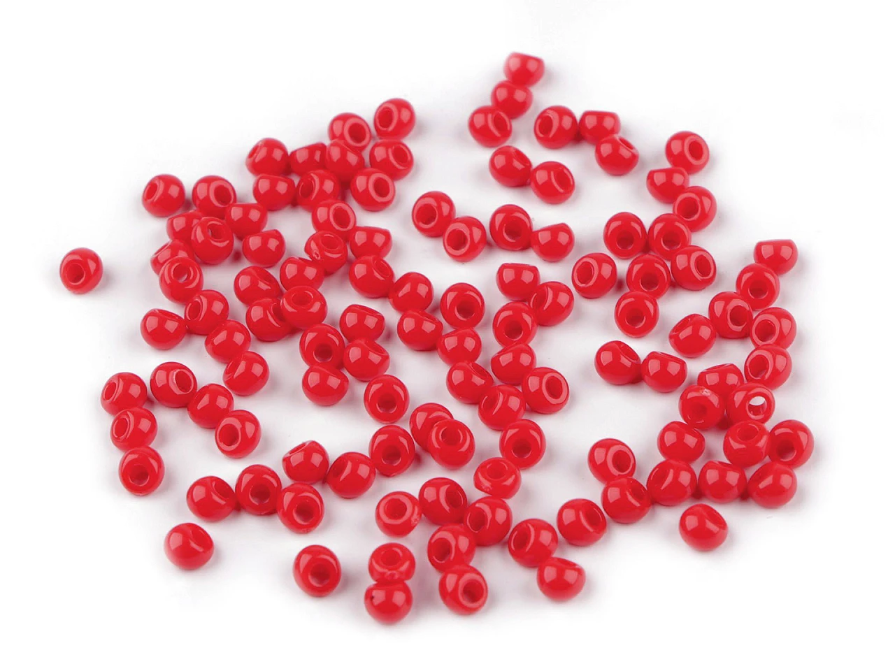 Plastové koráliky kvapky 4,7x5,3 mm- 10g