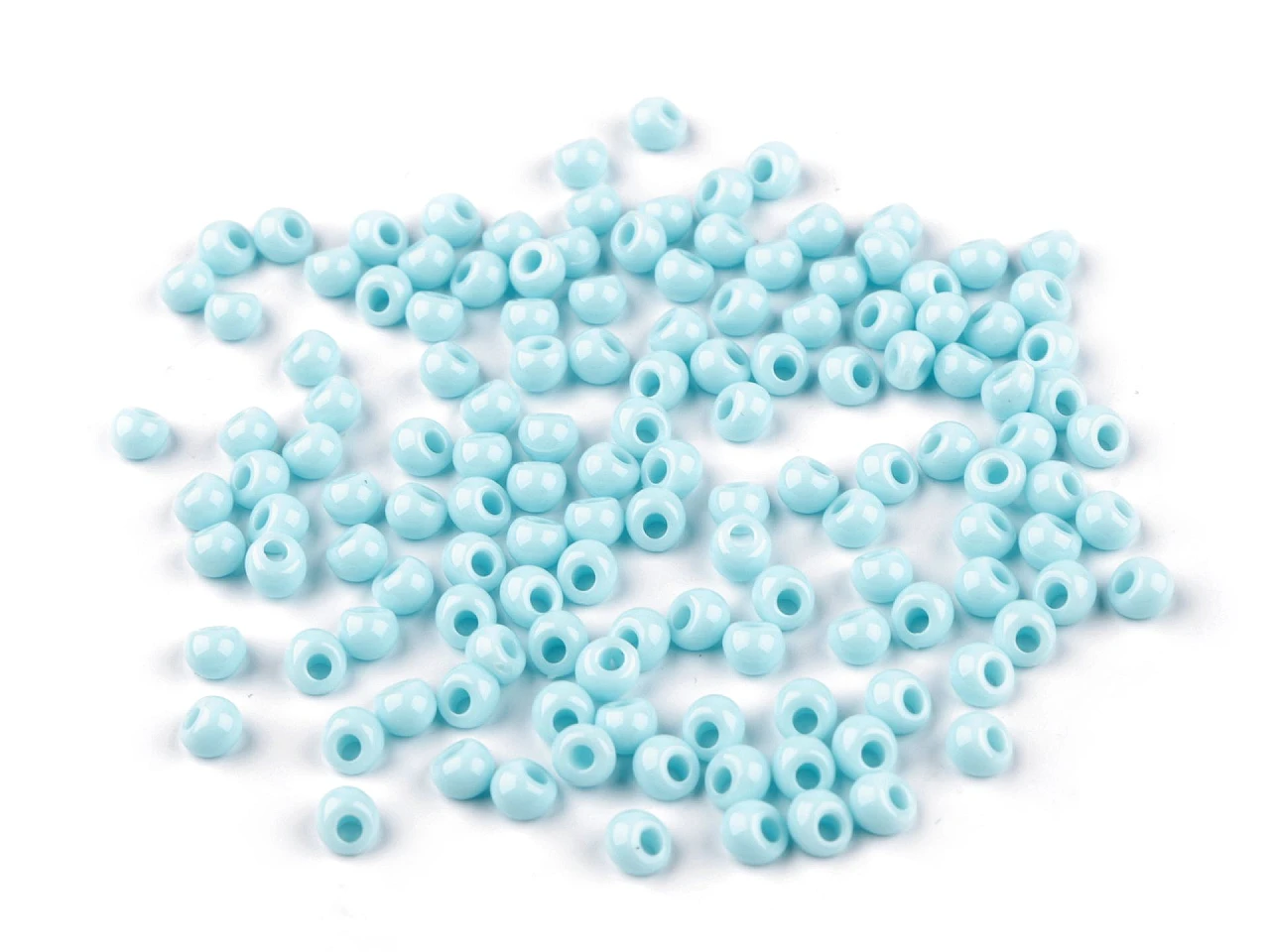 Plastové koráliky kvapky 4,7x5,3 mm- 10g