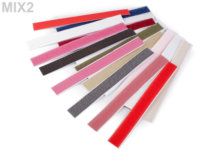 Suchý zips komplet samolepiaci strihaný šírka 2x20 cm-4pár