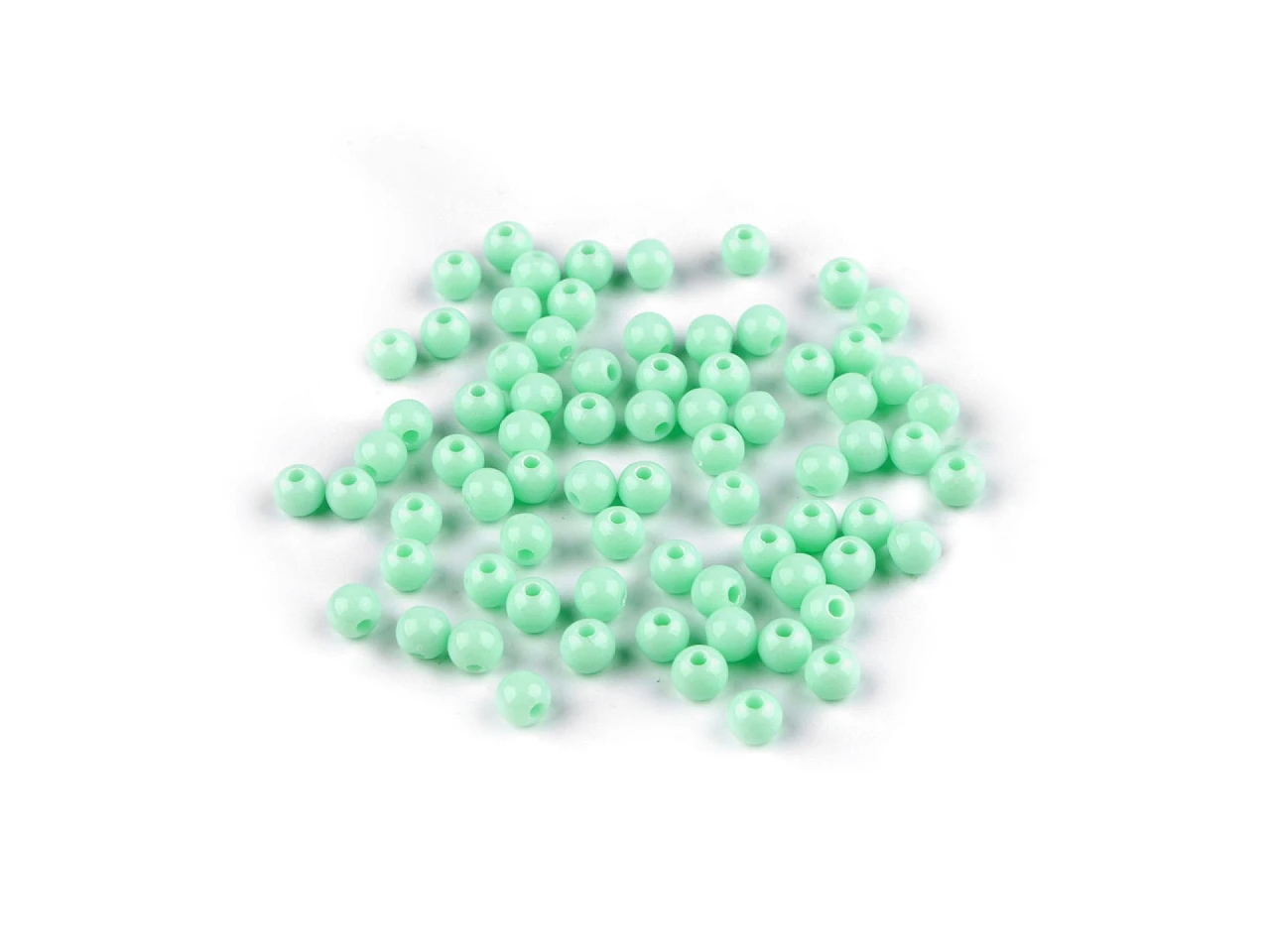 Plastové korálky Ø6 mm- 10g