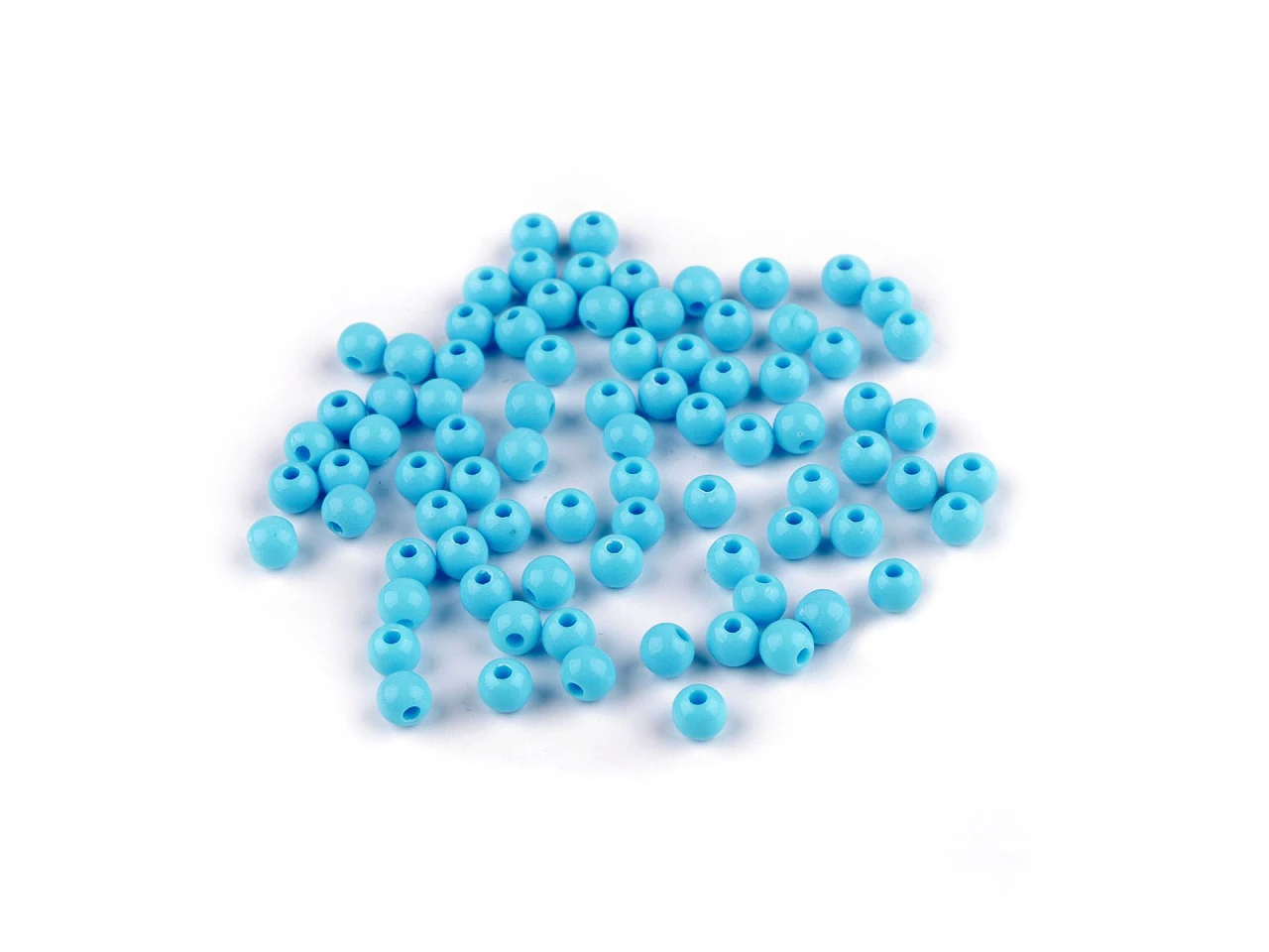 Plastové korálky Ø6 mm- 10g