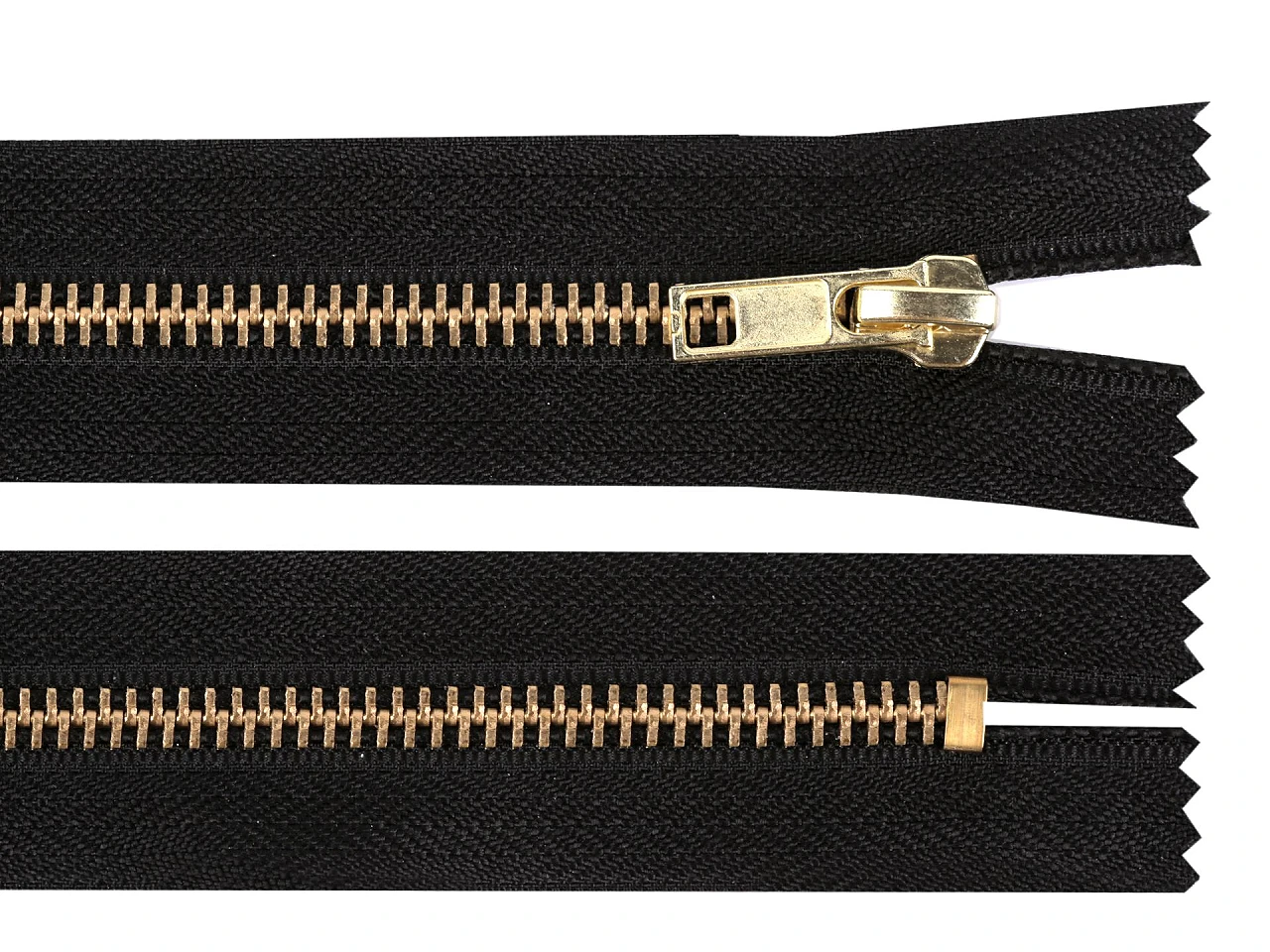 Kovový zips No 5 dĺžka 10 cm (jeansový)- 1kus