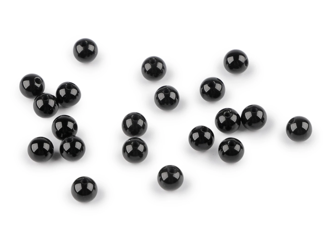 Onyx syntetický, minerálne korálky Ø4 mm- 20ks