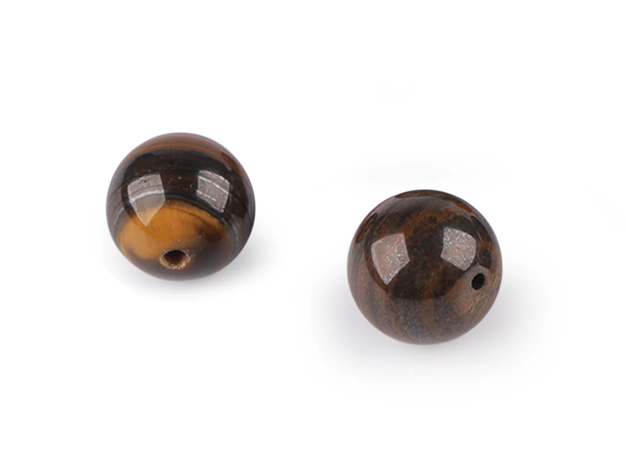 Tigrie oko, minerálne korálky Ø14 mm- 2ks