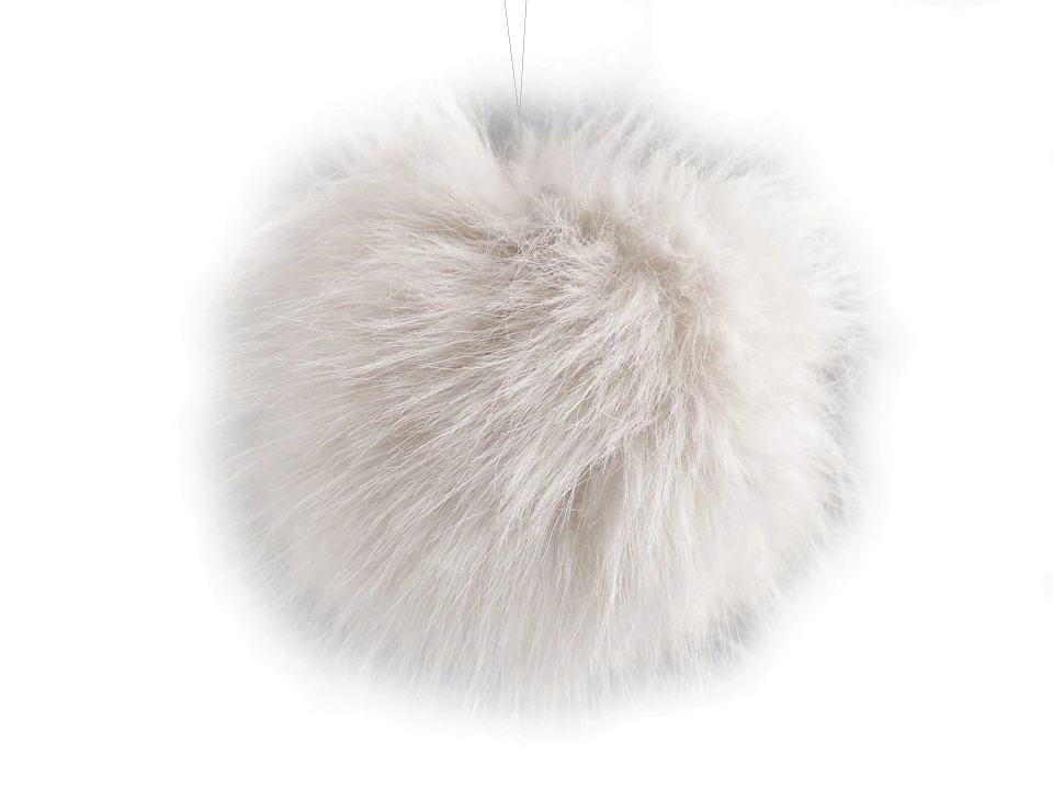 Kožušinový brmbolec s pútkom Ø11 cm