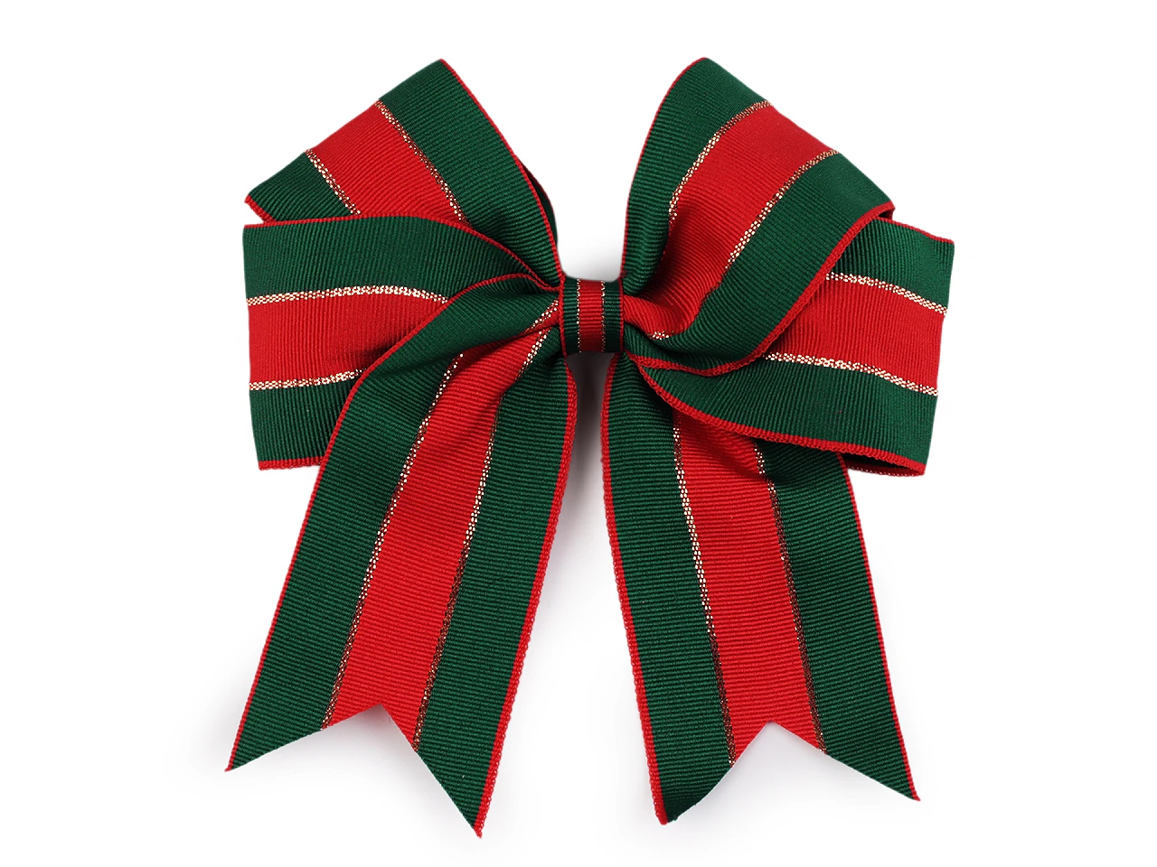 Vianočná mašľa rypsová 12x13 cm- 6ks