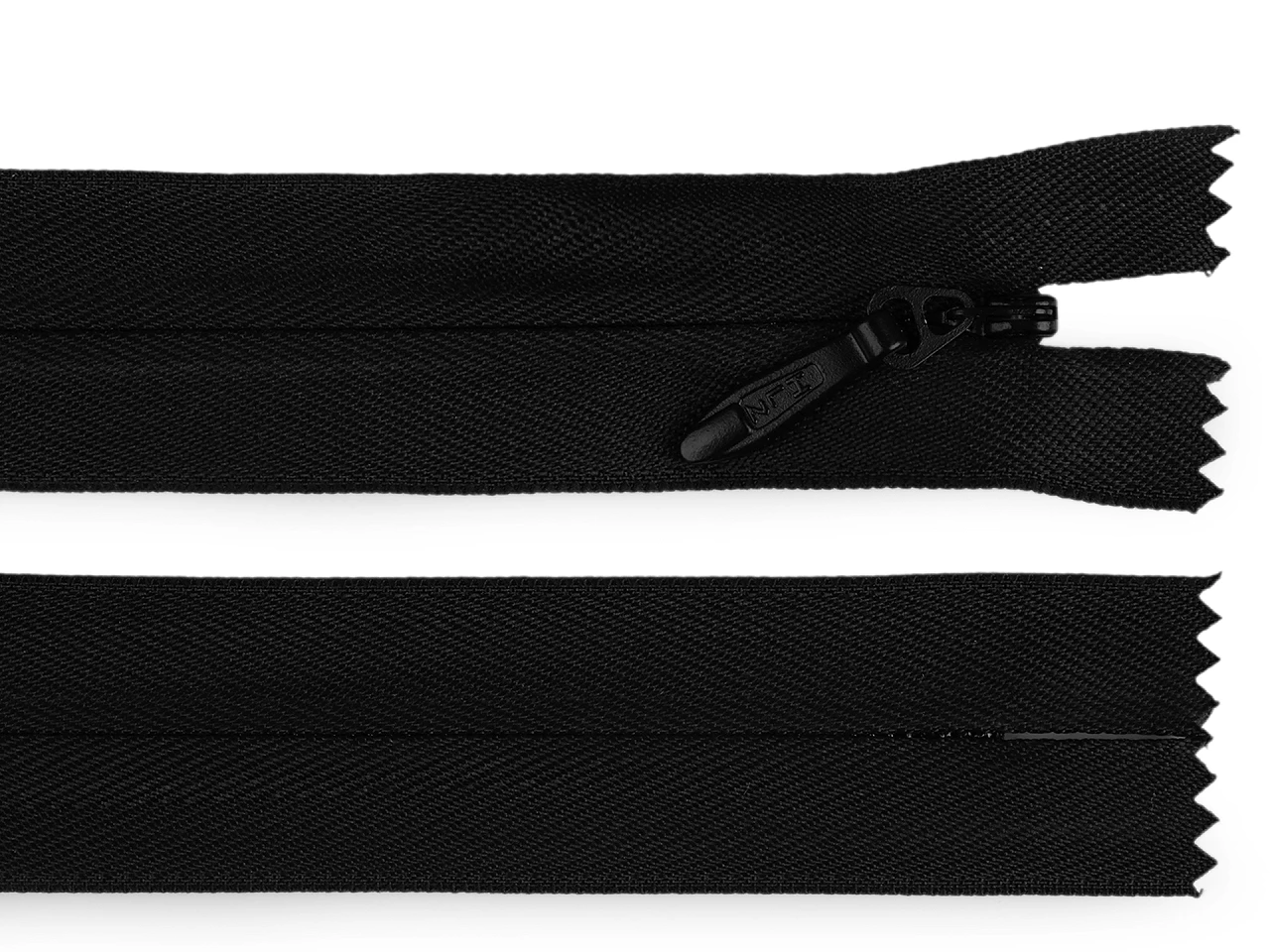 Špirálový zips skrytý No 5 dĺžka 60 cm pevný- 1ks
