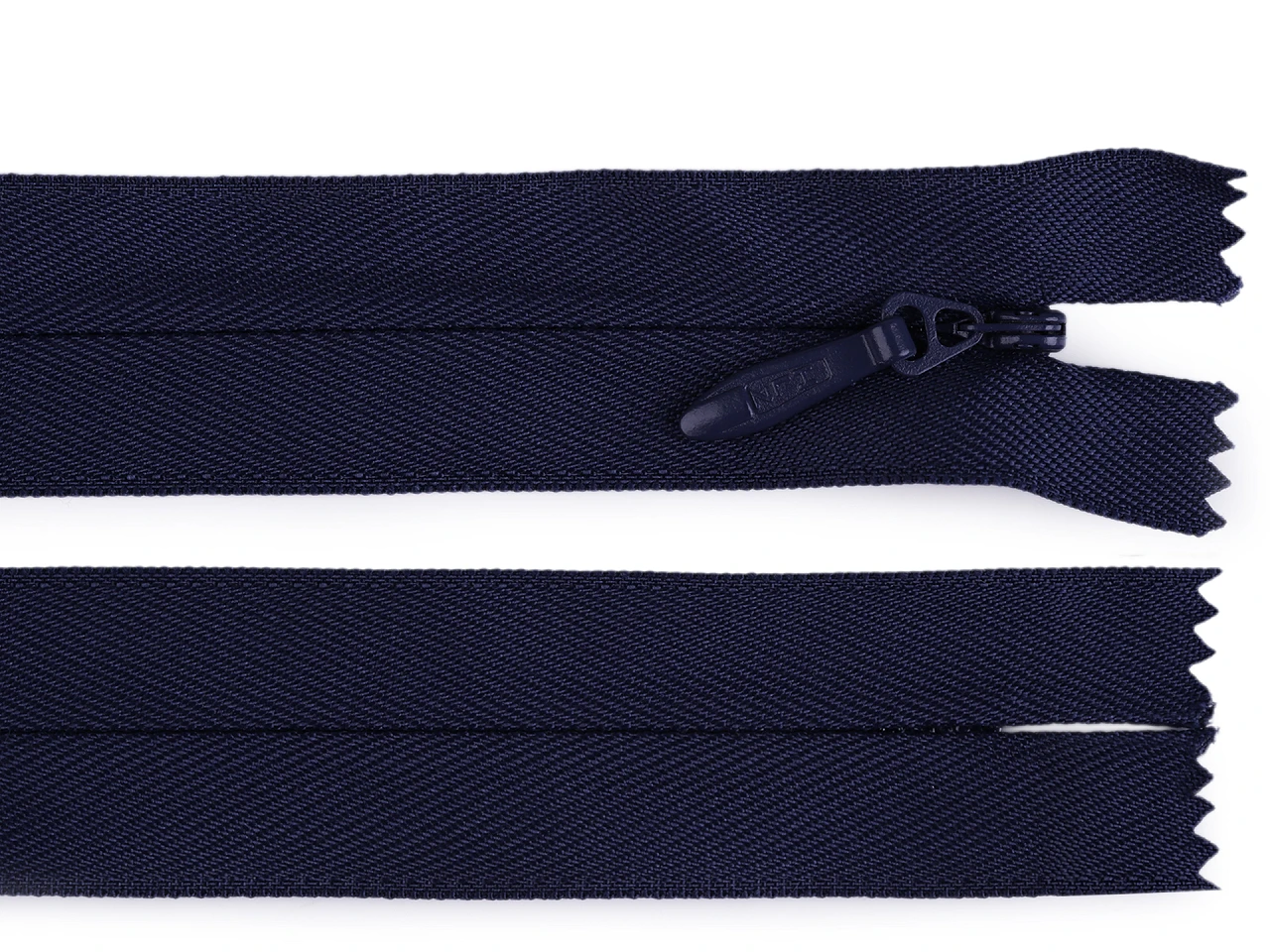 Špirálový zips skrytý No 5 dĺžka 60 cm pevný- 1ks