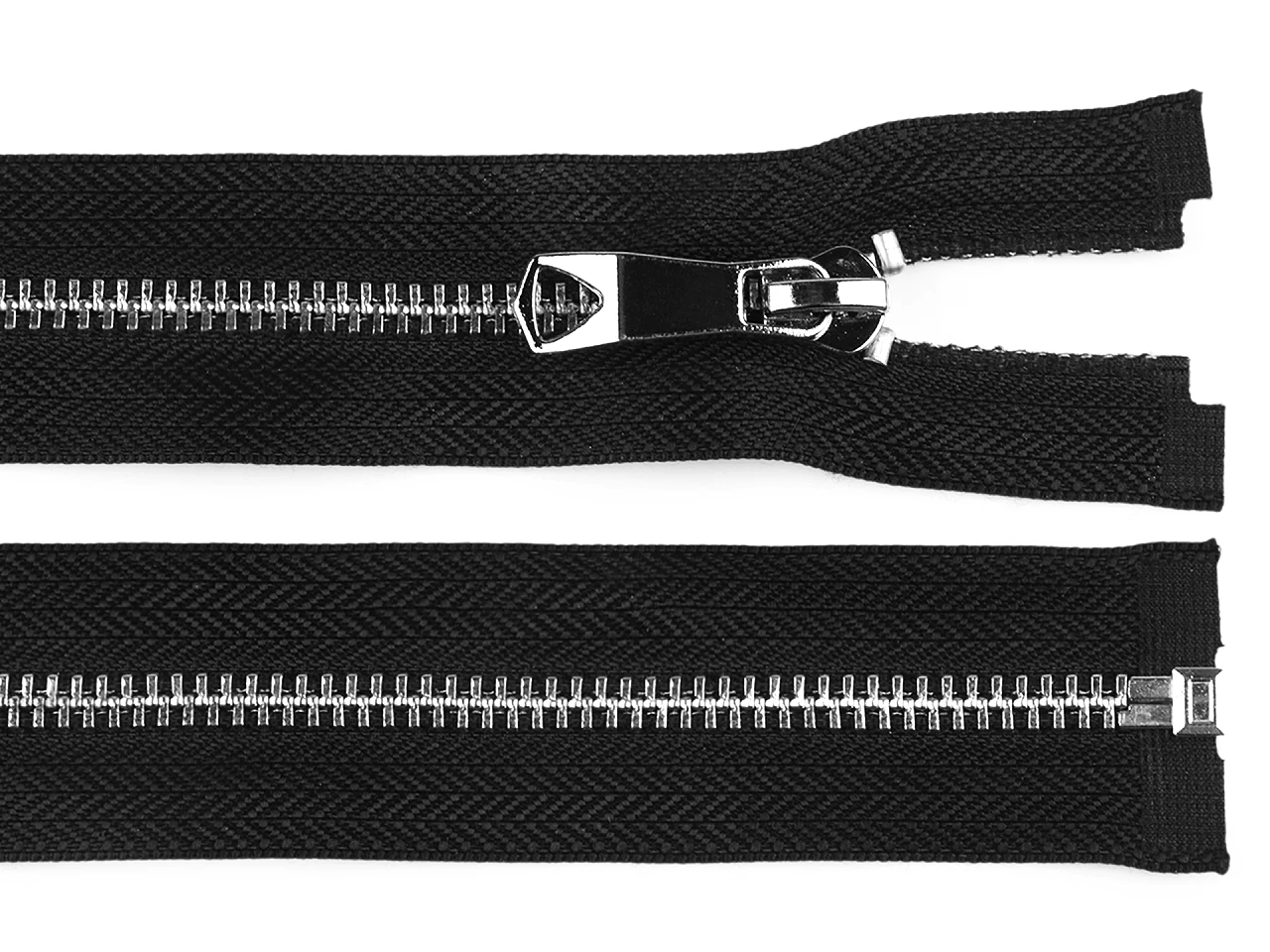 Kovový zips No 5 dĺžka 65 cm s ozdobným bežcom- 1ks