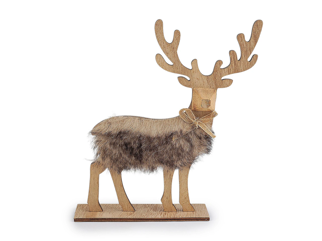 Drevený jeleň výška 21,5 cm- 1ks