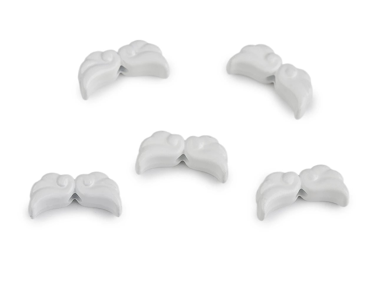 Ozdobný diel anjelské krídla lakované 6x12 mm- 5ks