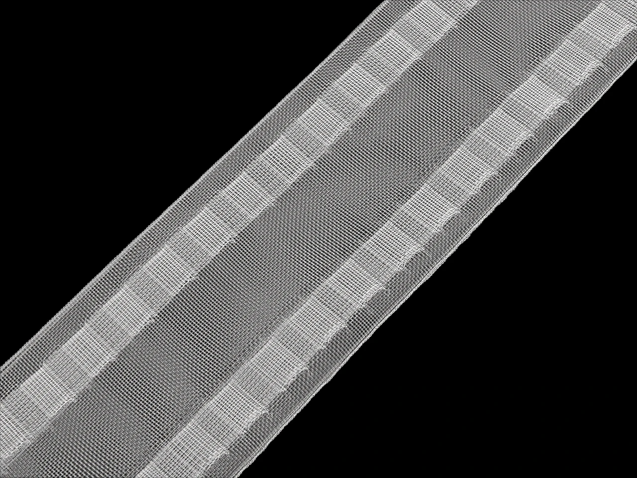 Záclonovka šírka 80 mm s pútkami na kovové háčiky- 1m