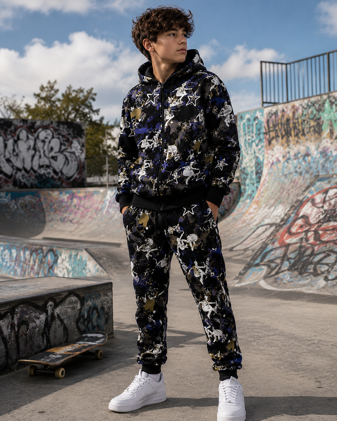 GRAFFITI SKATE NA NEPOČESANEJ TEPLÁKOVINE