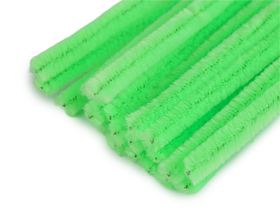 Chlpaté modelovacie drôtiky Ø6 mm dĺžka cca 30 cm - 20ks