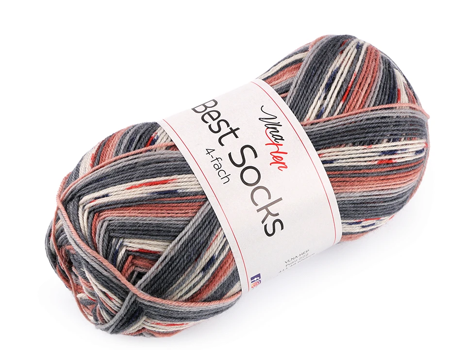 Pletacia priadza Vlna-Hep Best Socks samovzorovacia / ponožkovka 100g