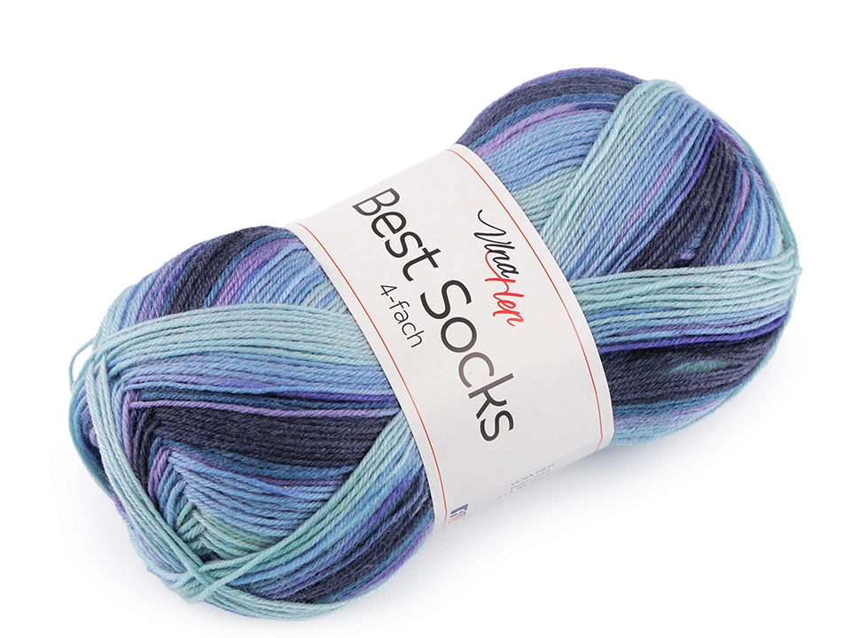 Pletacia priadza Vlna-Hep Best Socks samovzorovacia / ponožkovka 100g