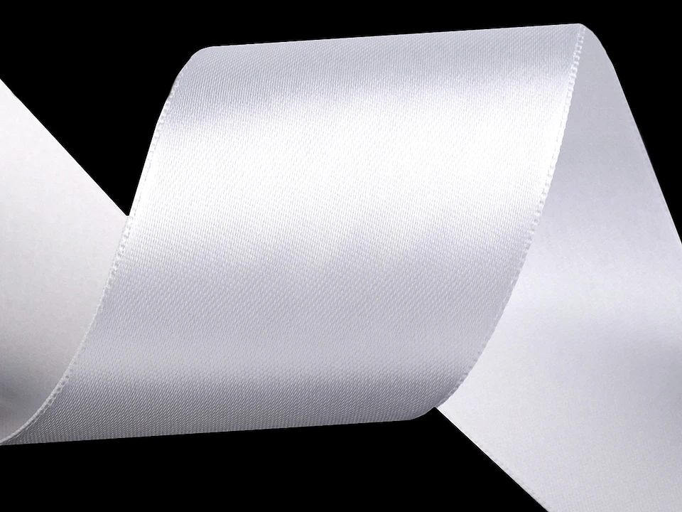 Atlasová stuha obojlíca zväzky po 5 m šírka 50 mm 