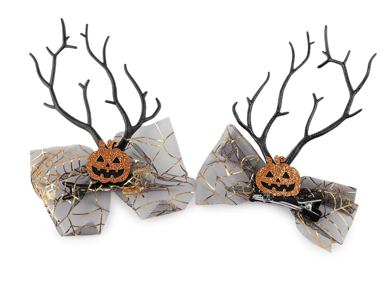 Párty sponky do vlasov Halloween / čarodejnica- 1pár