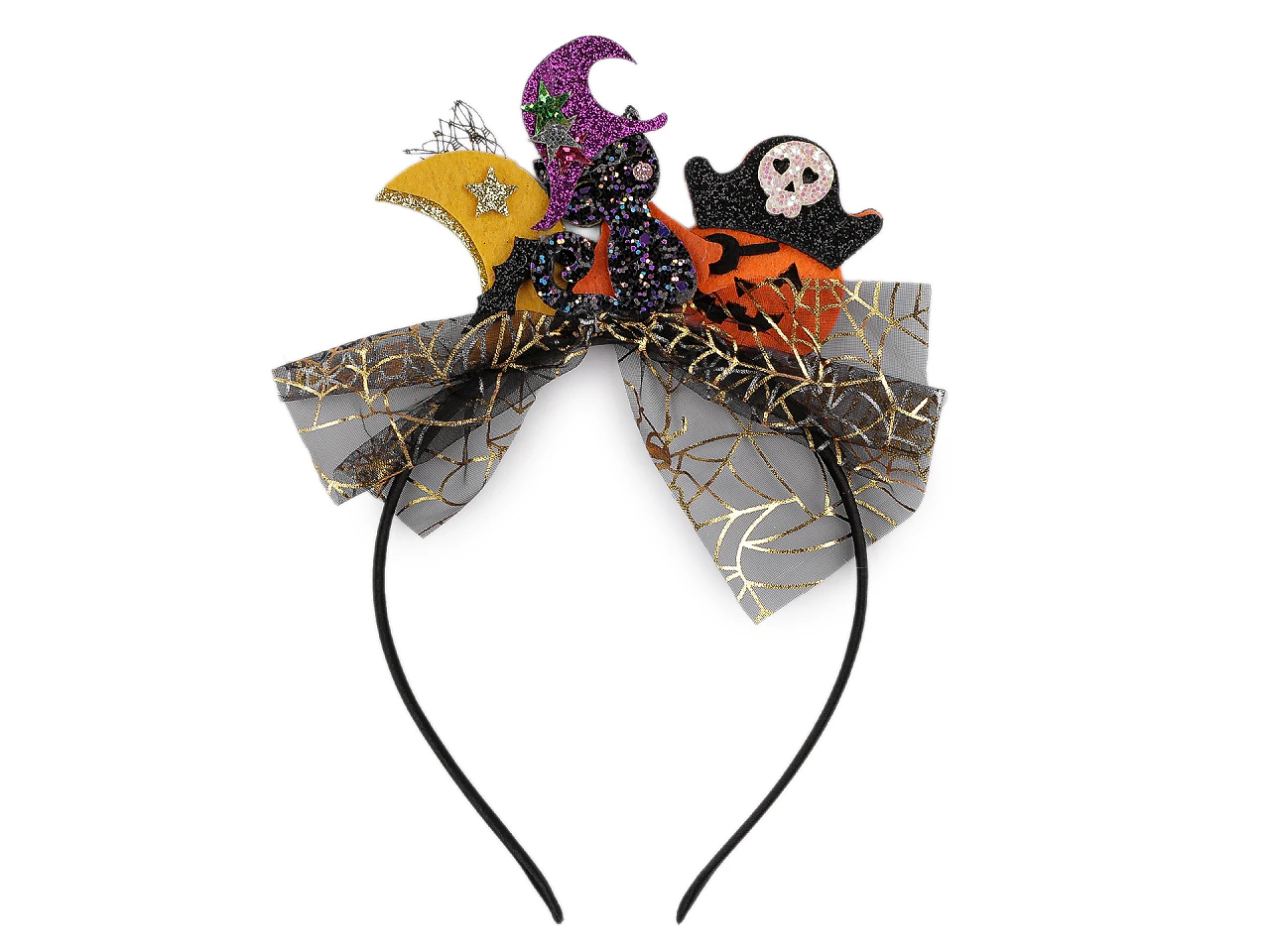 Čelenka do vlasov Halloween / čarodejnica