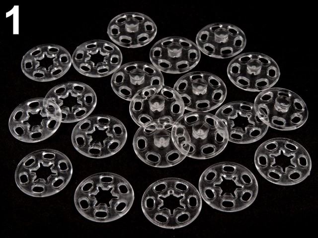 Plastové zapínanie Ø15 mm - 10 sada