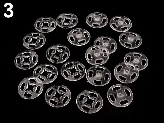 Plastové zapínanie Ø13 mm - 10 sada