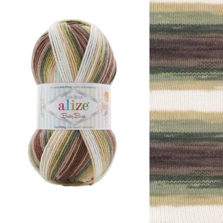 Pletacia priadza Alize Baby Best Batik 100g
