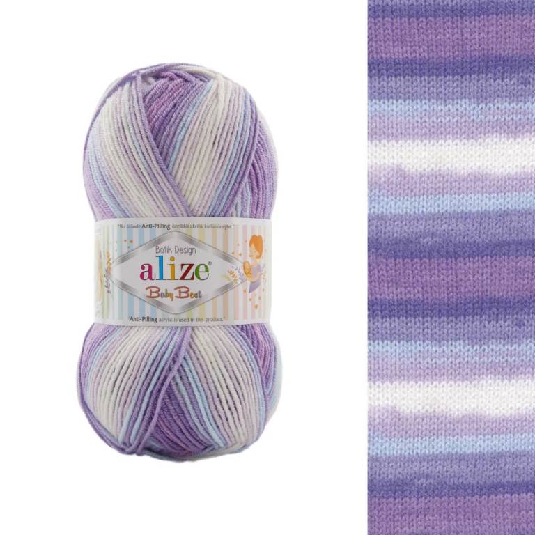 Pletacia priadza Alize Baby Best Batik 100g