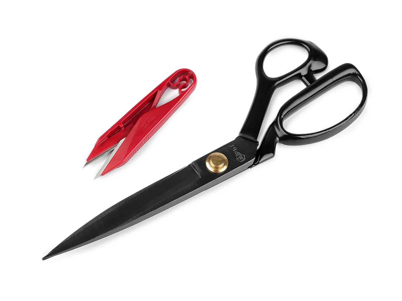 Krajčírske nožnice PIN dĺžka 28cm a cvakačky v krabičke