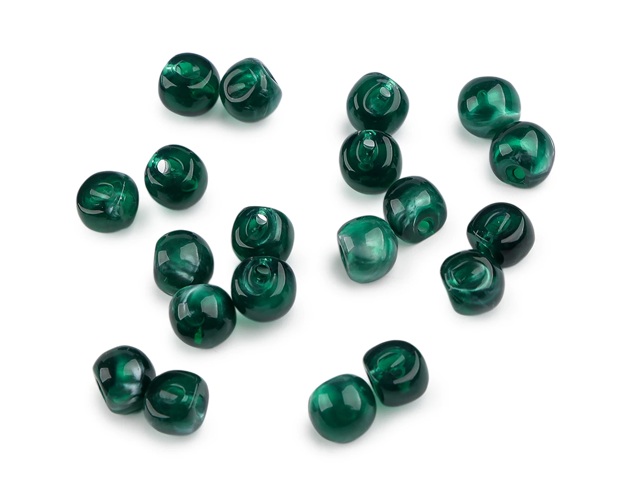 Perla na našitie / gombík Ø10 mm - 5 ks