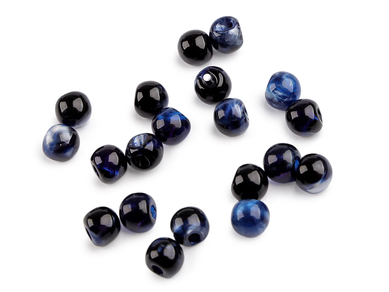 Perla na našitie / gombík Ø10 mm - 5 ks
