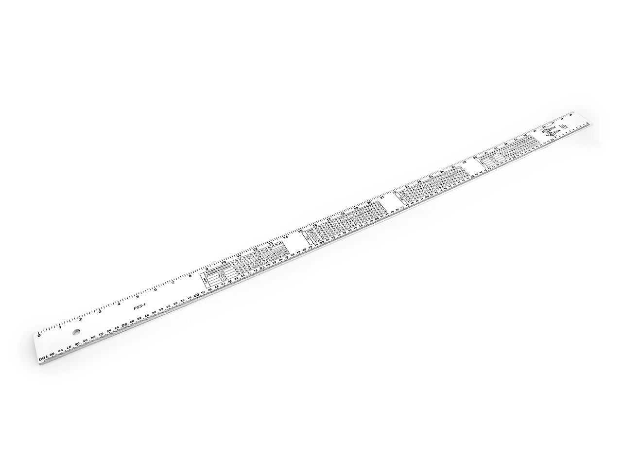 Krajčírsky meter / pravítko s veľkostnými tabuľkami dĺžka 100 cm- 1ks