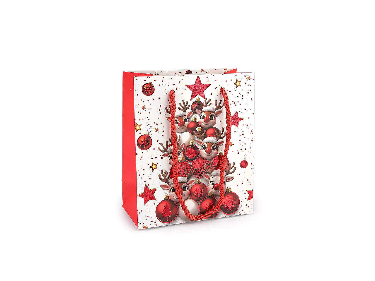 Vianočná darčeková taška 12x14 cm- 1ks