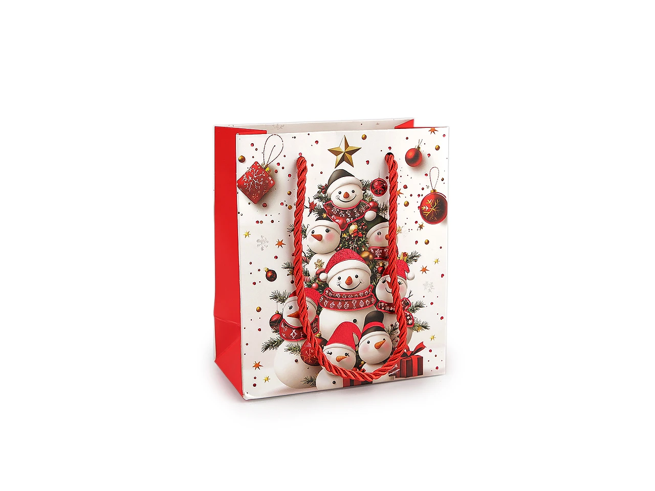 Vianočná darčeková taška 12x14 cm- 1ks